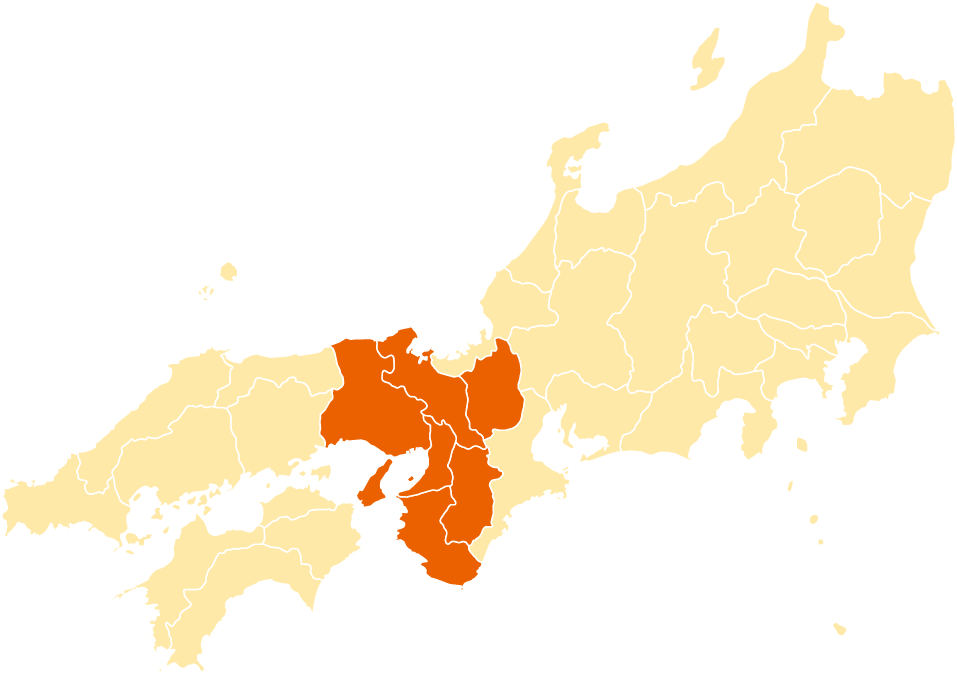 近畿エリアマップ